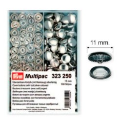 323118 Boton Revestible (Caja 100 uds) 11mm Plata 