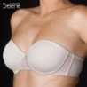 Sujetador mujer sin tirantes con aros y relleno                       
