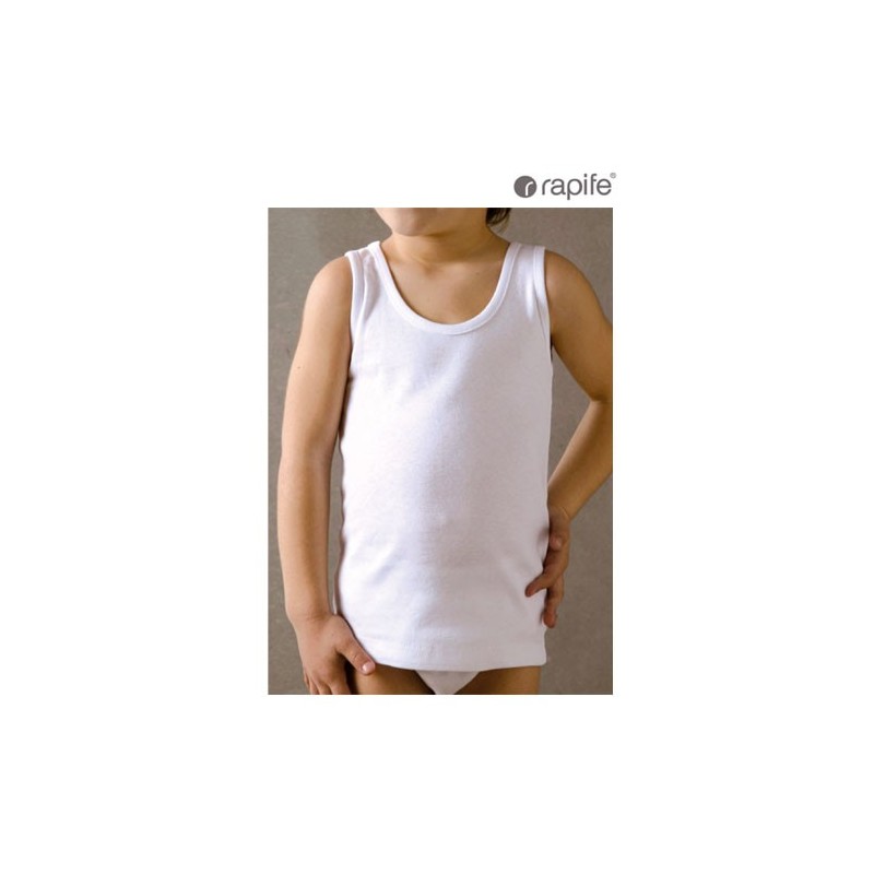 Camiseta interior niña manga larga 100% algodón de invierno RAPIFE