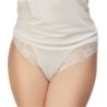 Bragas mujer desagujada tencel lycra y adorno blonda encaje           