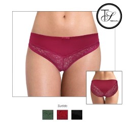 Braga Bikini con blonda...