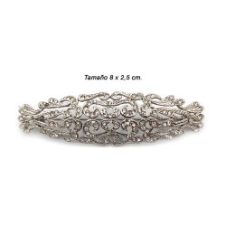 Broche mantilla al rodio...
