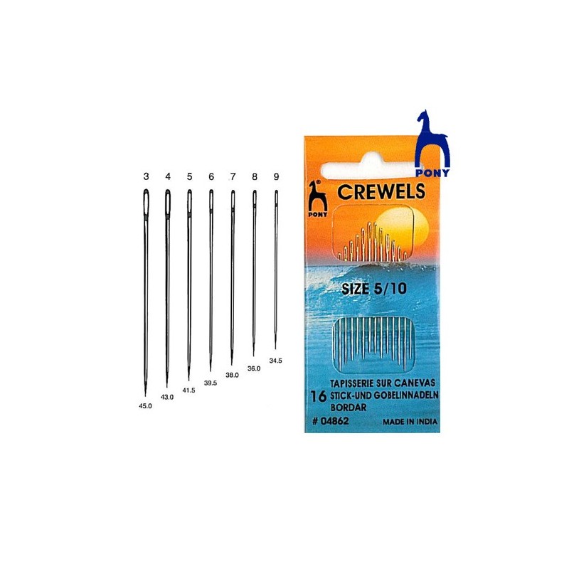 AGUJA BORDAR OJO GRANDE 04861 (Blister 16 uds)    