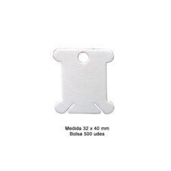 TARJETA HILO PVC 857317 (Unidad) 32x40mm          