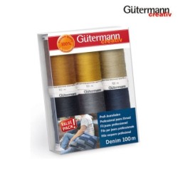  731144-1 SET 6 BOBINAS DENIM 100 METROS          