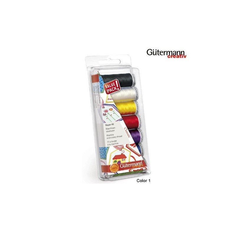 SET 7 BOBINAS 731340 RAYON-40 200 MTROS           