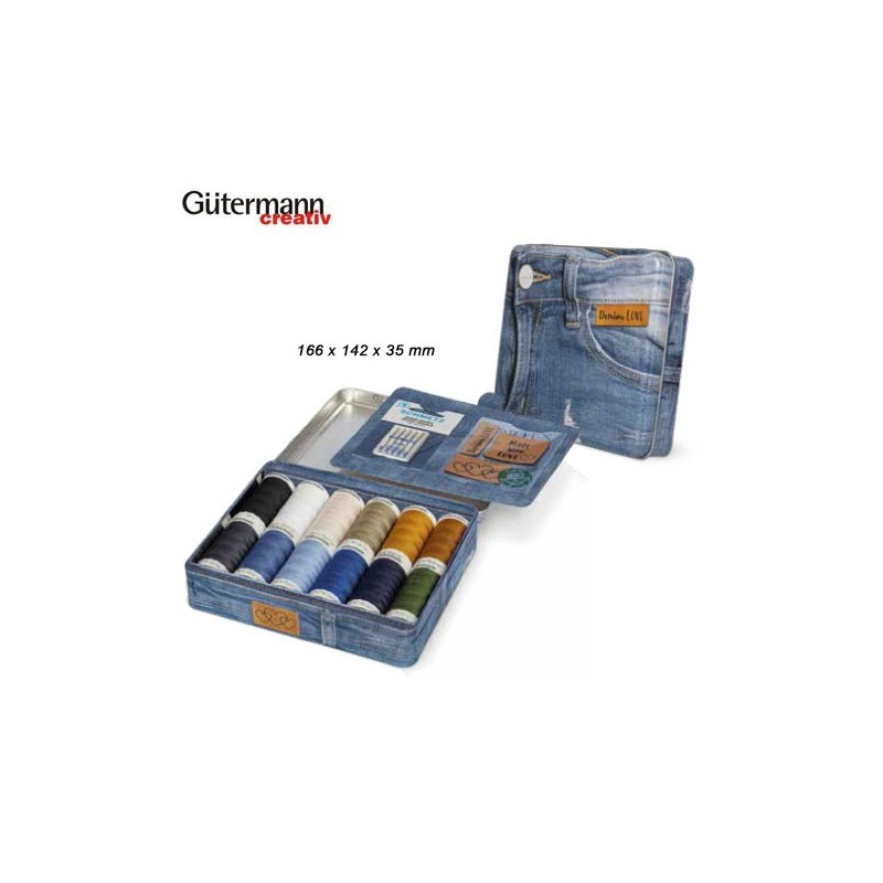 799782 LATA 12 UNID.DENIM BOX 100m AGUJAS+ETIQUET 