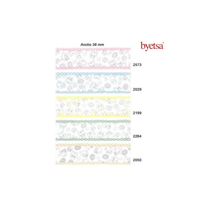 CINTA BIES PUNTILLA DOBLE 713624E (Metros)        