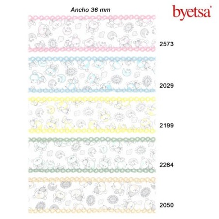CINTA BIES PUNTILLA DOBLE 713624E (Metros)        