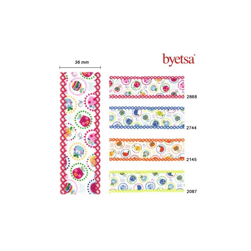 CINTA BIES PUNTILLA DOBLE 713634E (Metros)        