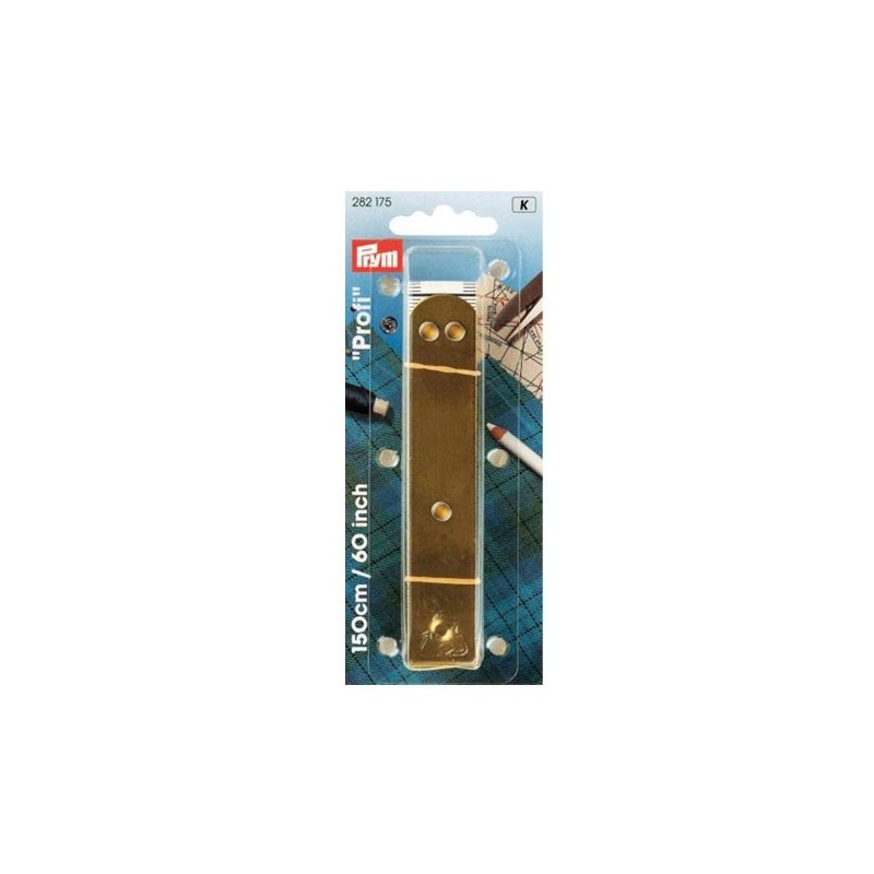 282175 Cinta métrica prof.c/ placa de metal 150cm 