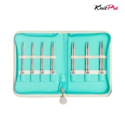 Estuche con  7 pares de agujas de 10 cm                               