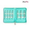 Estuche con  7 pares de agujas de 10 cm                               