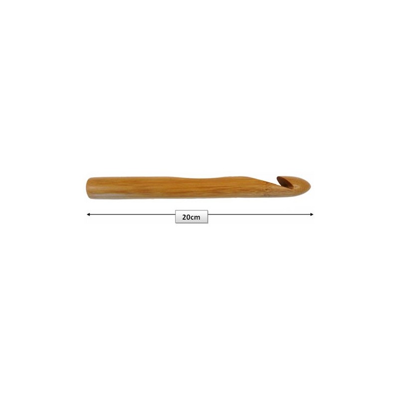 AGUJA GANCHILLO MADERA 1021 20cm (Unidad)         
