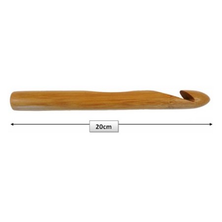 AGUJA GANCHILLO MADERA 1021 20cm (Unidad)         