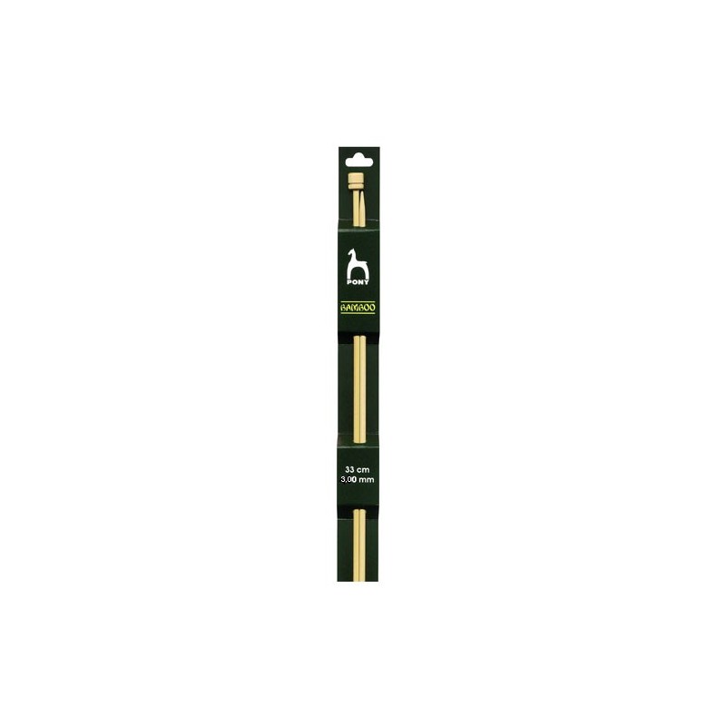 AGUJA TRICOTAR BAMBU 3mm 66805 (Par)              