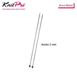 AGUJA TRICOTAR 10250 METAL NOVA 2mm (Par)         