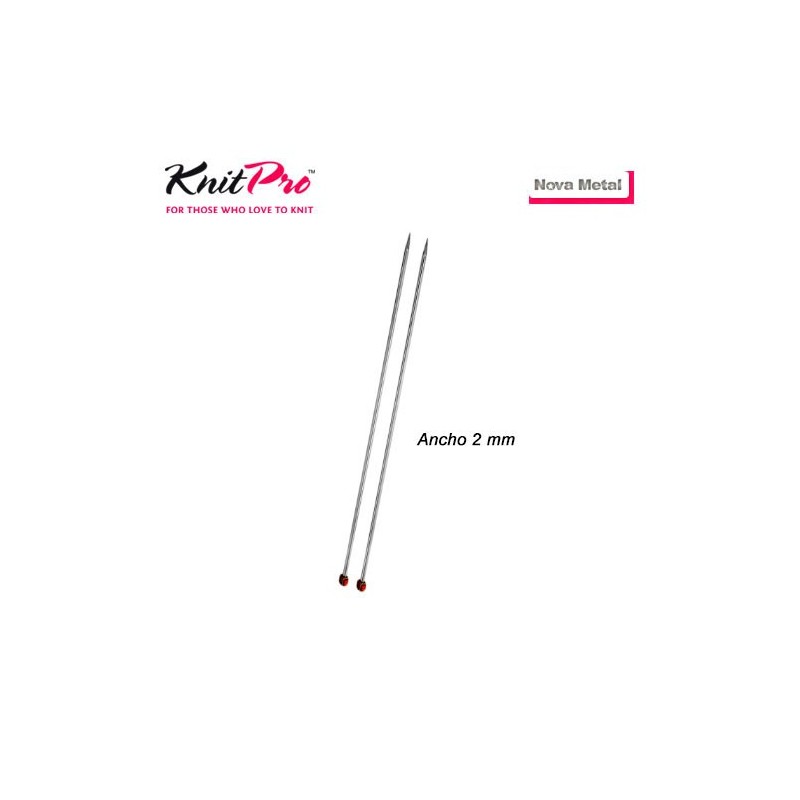 AGUJA TRICOTAR 10250 METAL NOVA 2mm (Par)         