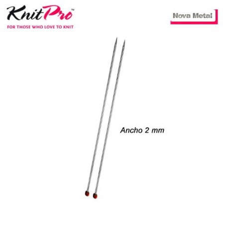 AGUJA TRICOTAR 10250 METAL NOVA 2mm (Par)         
