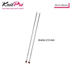 AGUJA TRICOTAR 10251 METAL NOVA 2,5mm (Par)       