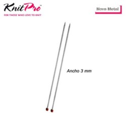 AGUJA TRICOTAR 10252 METAL NOVA 3mm (Par)         