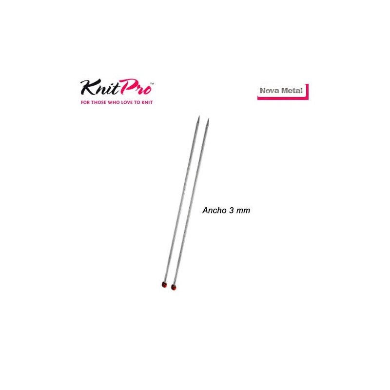 AGUJA TRICOTAR 10252 METAL NOVA 3mm (Par)         
