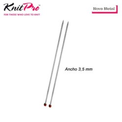 AGUJA TRICOTAR 10253 METAL NOVA 3,5mm (Par)       