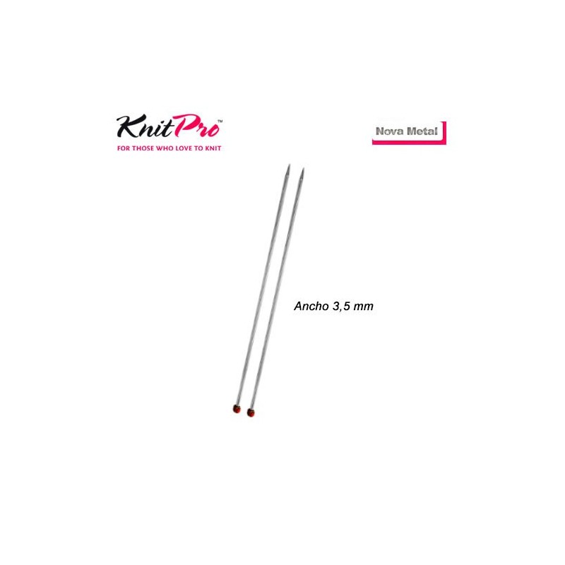 AGUJA TRICOTAR 10253 METAL NOVA 3,5mm (Par)       