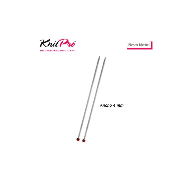 AGUJA TRICOTAR 10255 METAL NOVA 4mm (Par)         