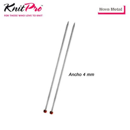 AGUJA TRICOTAR 10255 METAL NOVA 4mm (Par)         