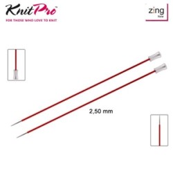 AGUJA TRICOTAR 47323 METAL ZING 2,50mm (Par)      