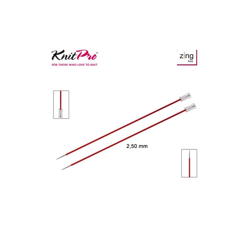 AGUJA TRICOTAR 47323 METAL ZING 2,50mm (Par)      