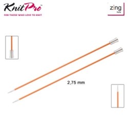 AGUJA TRICOTAR 47324 METAL ZING 2,75mm (Par)      