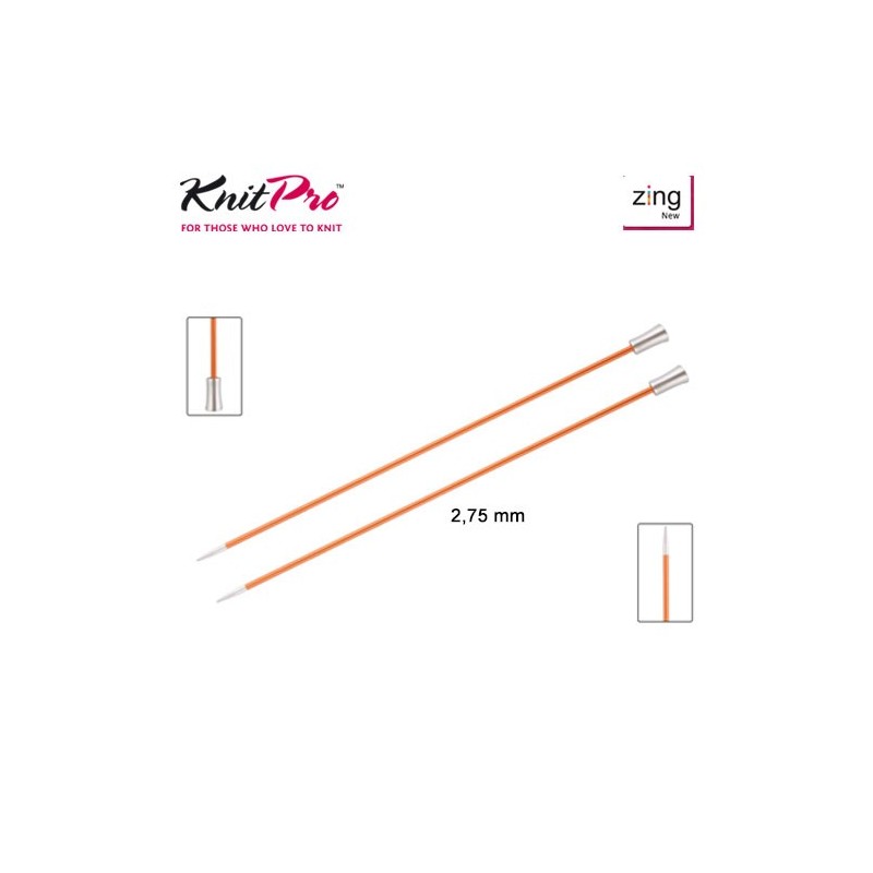 AGUJA TRICOTAR 47324 METAL ZING 2,75mm (Par)      