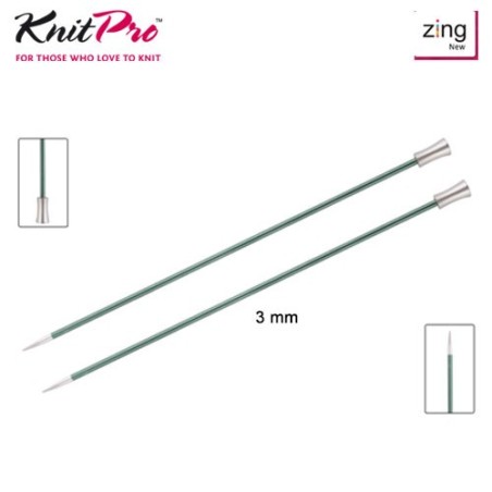 AGUJA TRICOTAR 47325 METAL ZING 3mm (Par)         