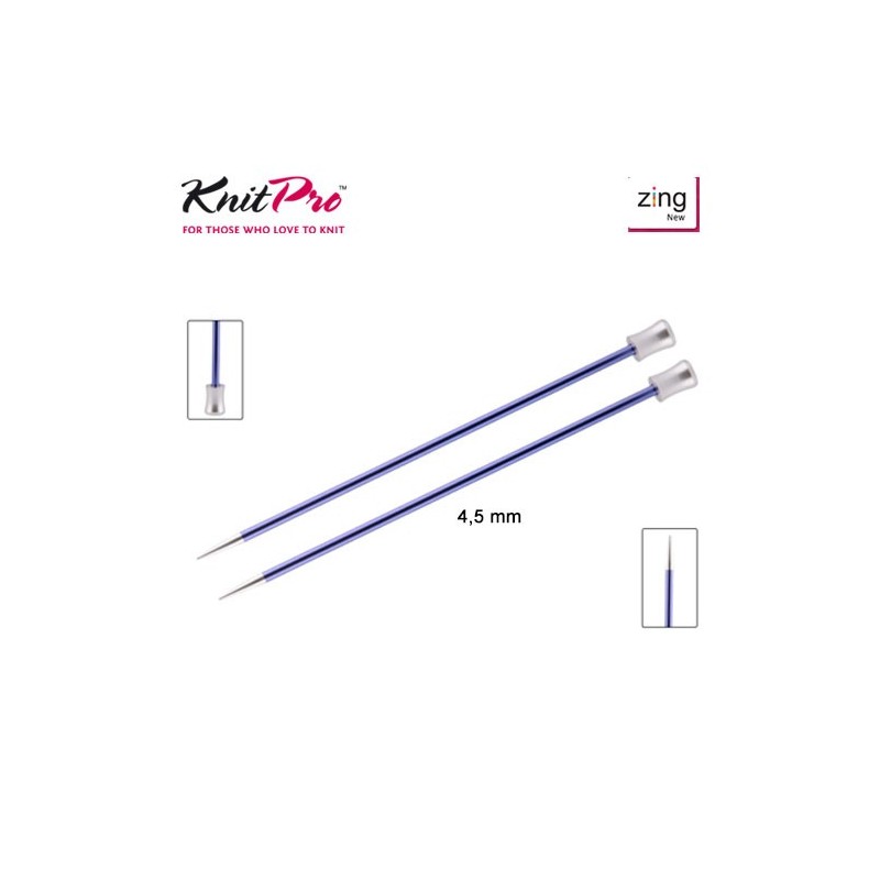 AGUJA TRICOTAR 47330 METAL ZING 4,5mm (Par)       