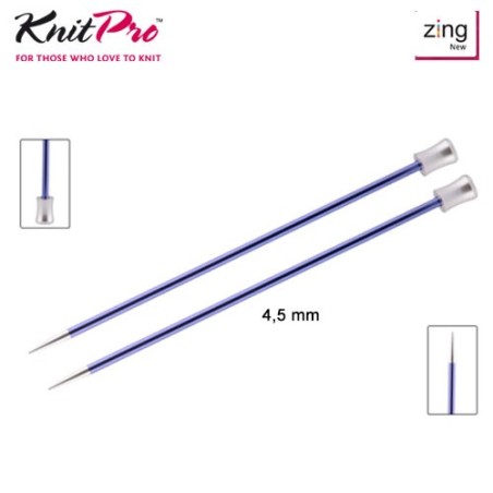 AGUJA TRICOTAR 47330 METAL ZING 4,5mm (Par)       