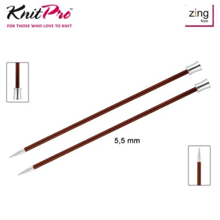 AGUJA TRICOTAR 47332 METAL ZING 5,5mm (Par)       