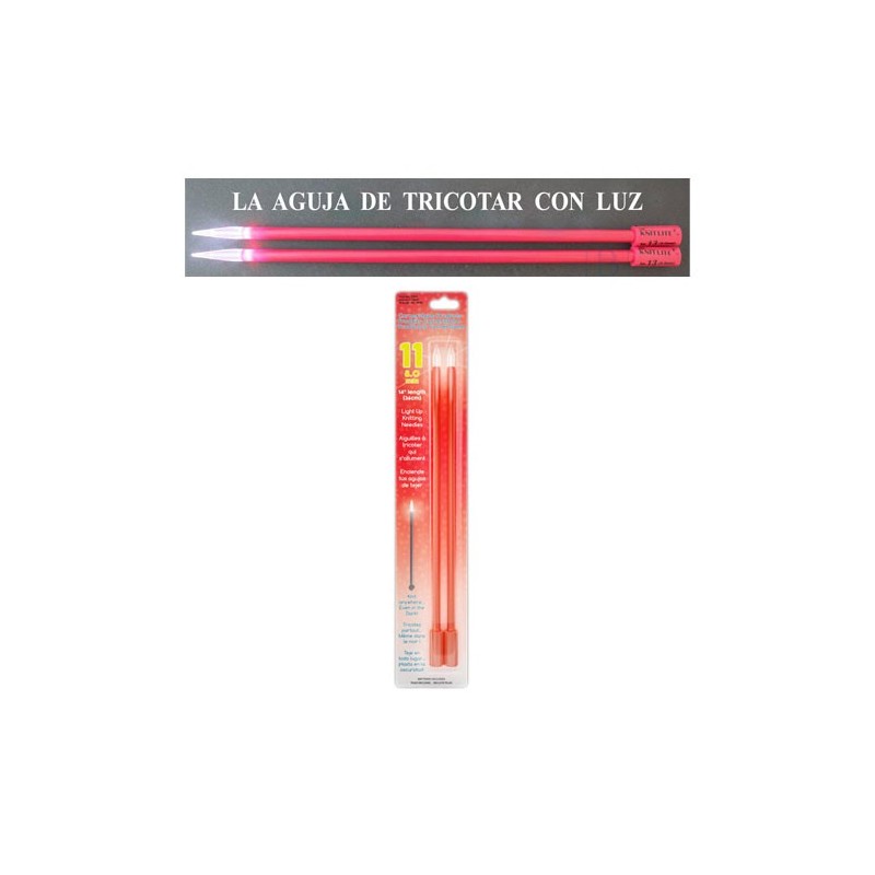 AGUJA TRICOTAR 3999 LUMINOSAS (Par) 8             