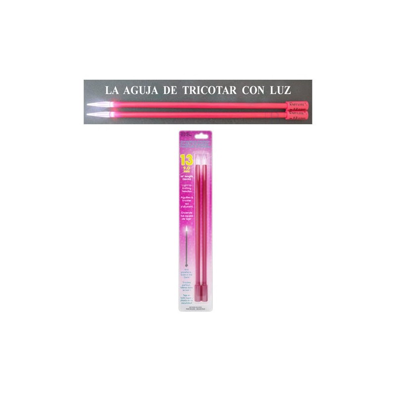 AGUJA TRICOTAR 3992 LUMINOSAS (Par) 9             