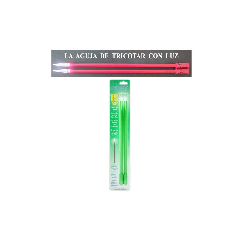 AGUJA TRICOTAR 3993 LUMINOSAS (Par) 10            