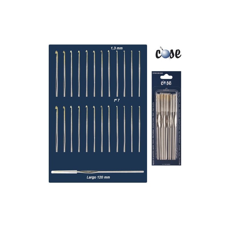 AGUJA CROCHET 357000.007 (Blister 12 uds)Tª7      