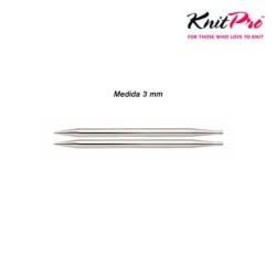 AGUJA CIRC.CORTA 10421 INTERCAM. 3mm (Par)        