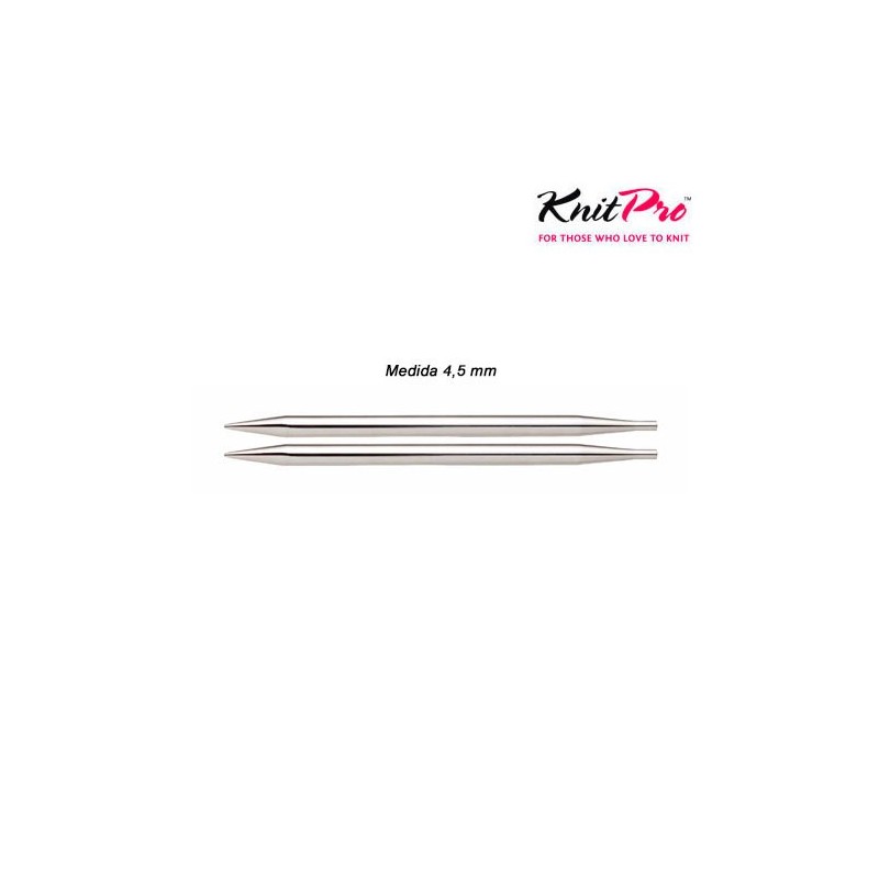 AGUJA CIRC.CORTA 10425 INTERCAM. 4,5mm (Par)      