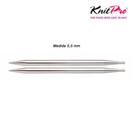 AGUJA CIRC.CORTA 10427 INTERCAM. 5,5mm (Par)      