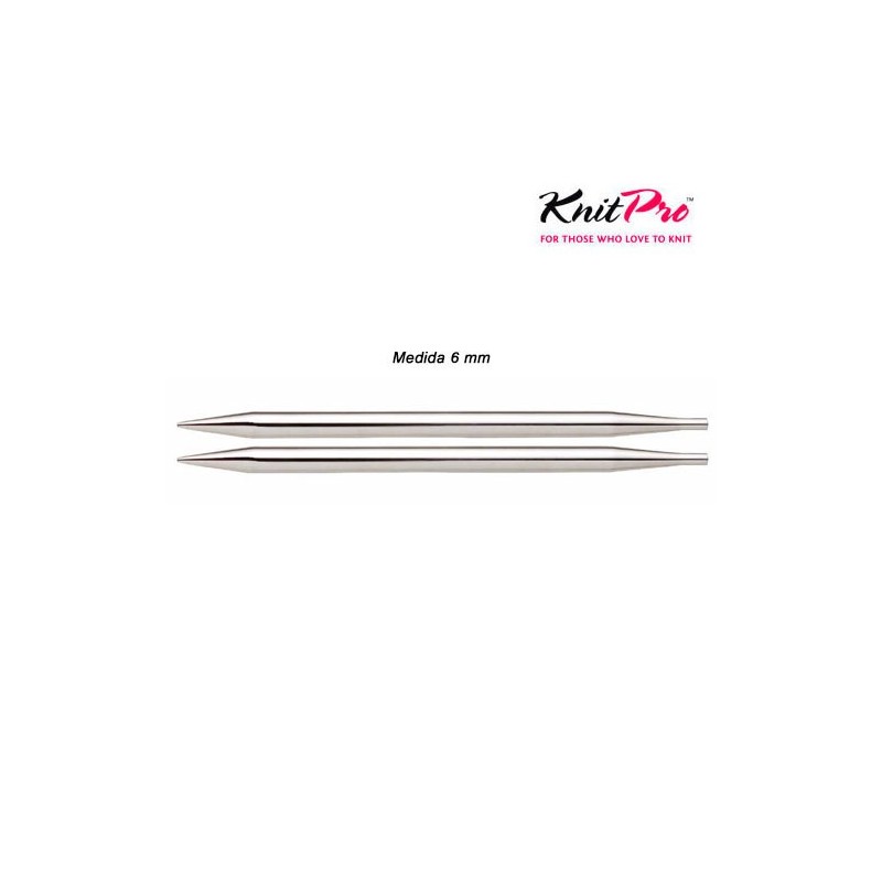 AGUJA CIRC.CORTA 10428 INTERCAM. 6mm (Par)        