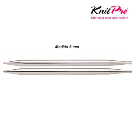 AGUJA CIRC.CORTA 10428 INTERCAM. 6mm (Par)        