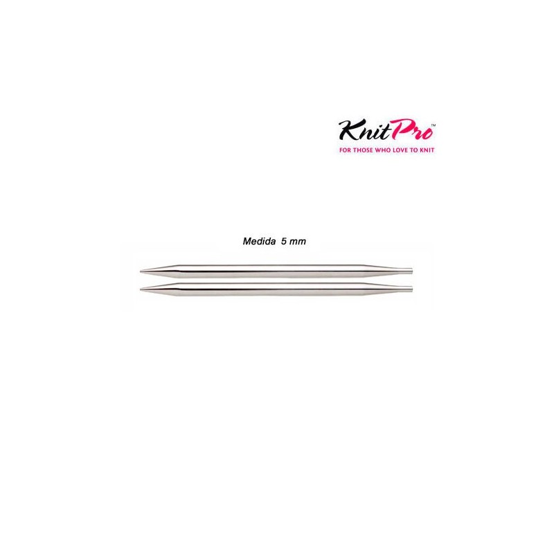 AGUJA CIRC.CORTA 10426 INTERCAM. 5mm (Par)        