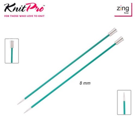 AGUJA TRICOTAR 47336 METAL ZING 8mm (Par)         