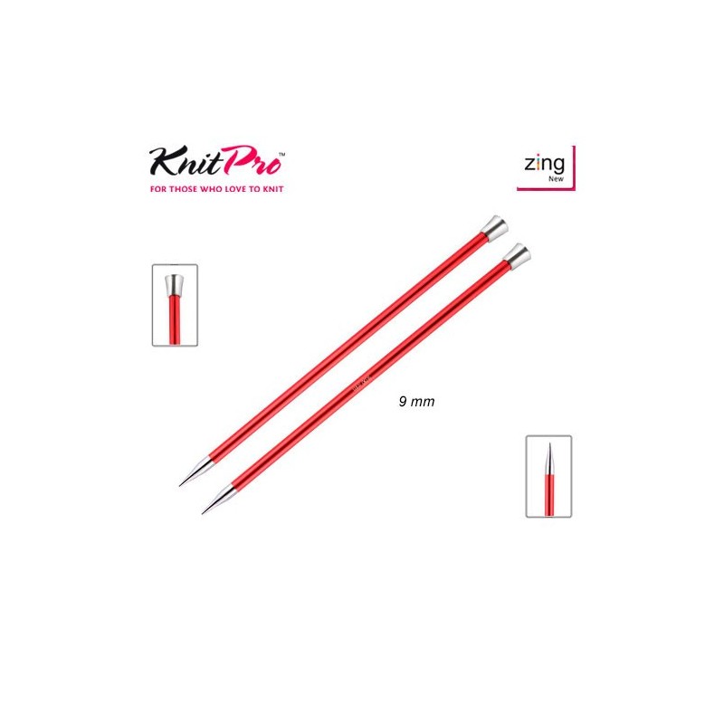 AGUJA TRICOTAR 47337 METAL ZING 9mm (Par)         